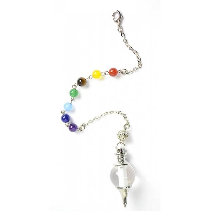 Pendule De Divination En Cristal De Roche - 4 Cm, Neuf Avec étiquettes, Idéal Pour La Radiesthésie