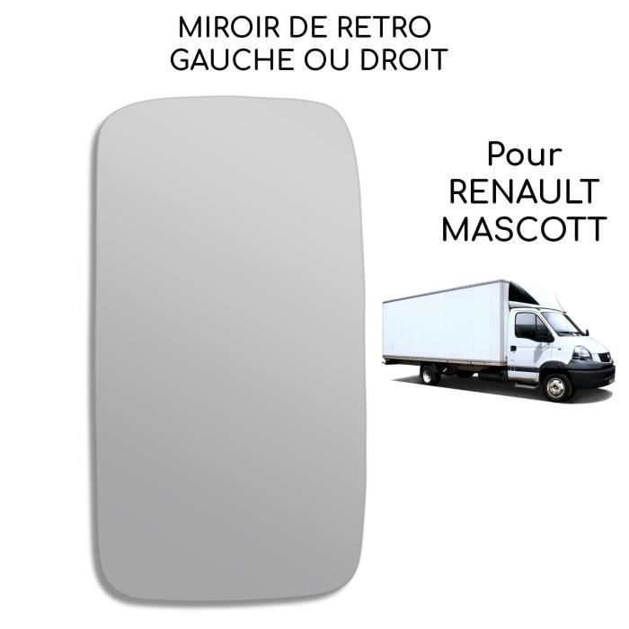 GLACE DE RÉTROVISEUR À COLLER prévu pour RENAULT MASCOTT DE 1999 À 2013