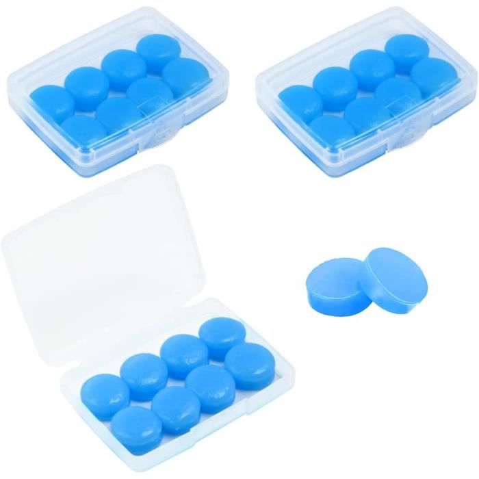Bouchons D'oreilles Silicone - Lot De 12 Paires - Pour Dormir, Natation Et Concerts - Confortables Et Réutilisables