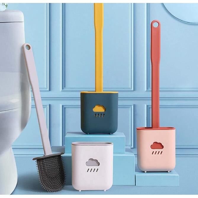 Brosse Wc,Plate Brosse De Toilettes En Silicone Antibactérienne Kit Et  Support,Séchage Rapide Brosse Wc Silicone,Suspendu- 2Pcs - Cdiscount Maison