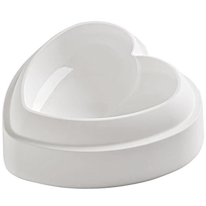 Silicone Coeur 3d Moule A Cake Moule A Patisserie Moules A Mousse Au Chocolat Moule De Decoration De Gateau Outils Bakeware Pan Cdiscount Maison