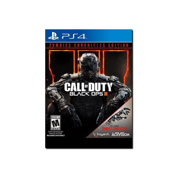 Call Of Duty Black Ops Iii Zombies Chronicles Edition Playstation 4 Achat Vente Jeu Ps4 Call Of Duty Black Ops Iii Cdiscount