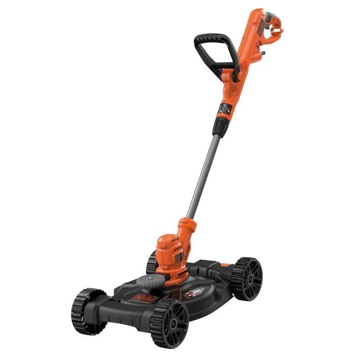 BLACK+DECKER Outil 3-en-1 Filaire 550W Coupe-Bordures BESTA530CM-QS Dresse-Bordures et Tondeuse 30 cm