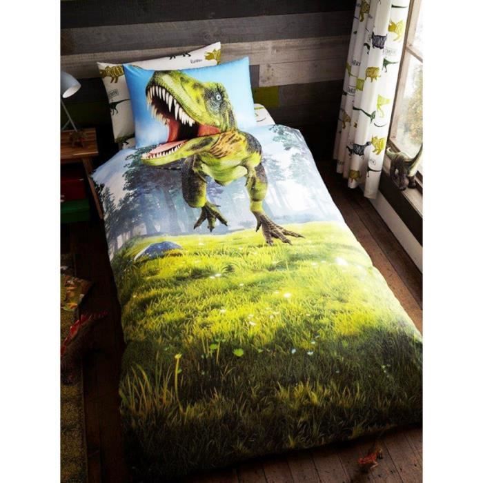 Housse De Coussin Dinosaure T-Rex - 45x45cm, Polyester, Fermeture éclair Invisible - 10
