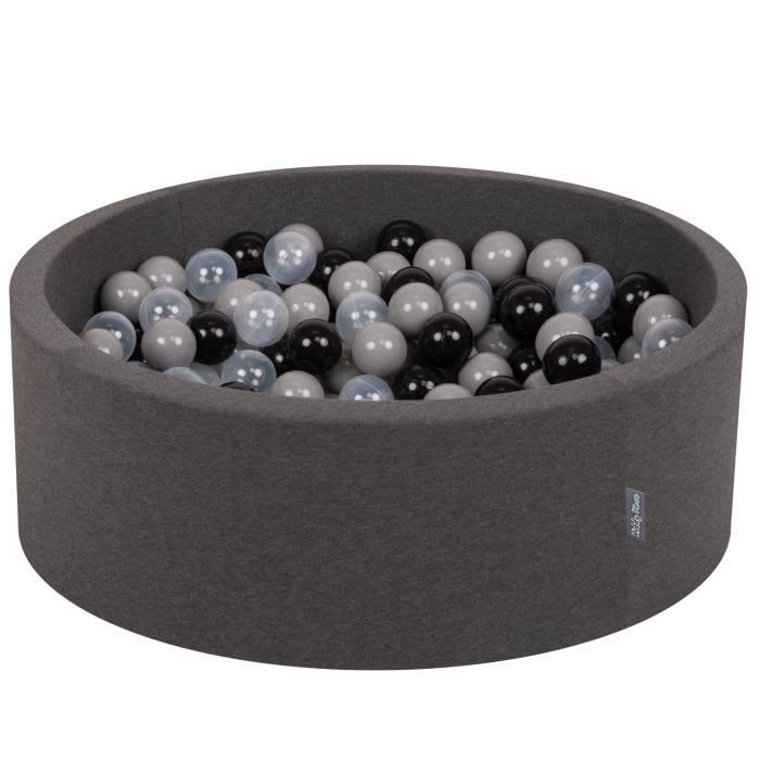 Bällebad Bällepool Mit Bunten Bällen ∅ 7Cm Für Babys Kinder Rund Schwarz Perle Puderrosa Silbern 90x30cm 200 Balle