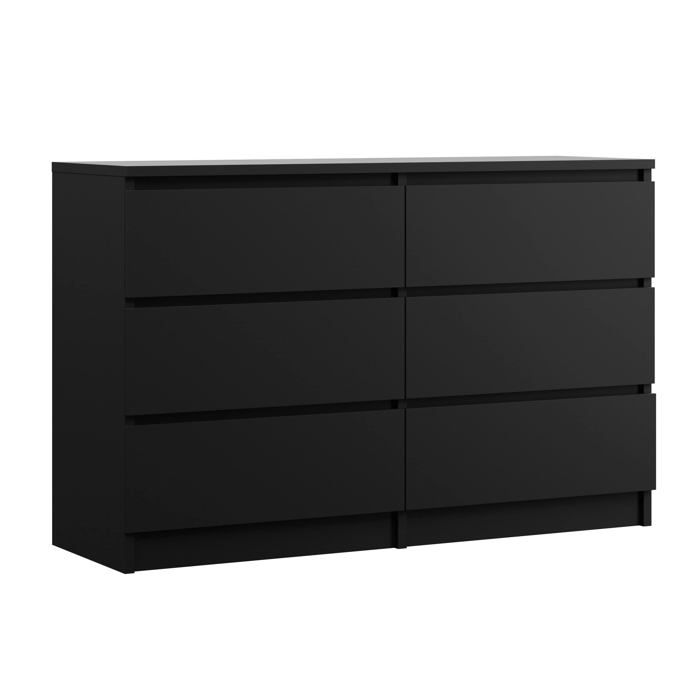 Commode haute 5 tiroirs couleur Noir Desi | Maisons du Monde