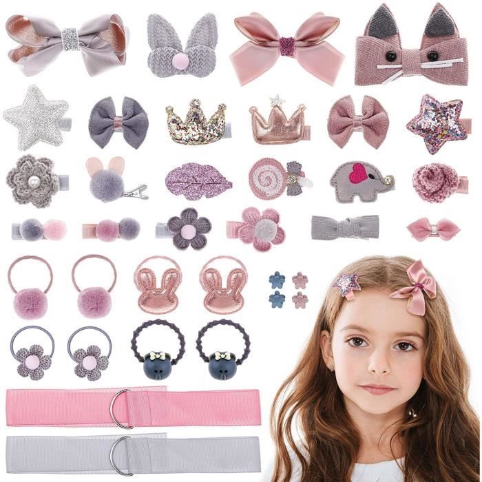 Melliex 36 Pieces Bebe Pinces A Cheveux Barrettes Bebe Accessoire De Cheveux Ruban Pinces A Cheveux Pinces A Griffes Avec Ban 32 Cdiscount Au Quotidien