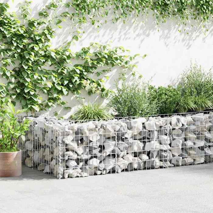Mur de gabion vidaXL 630 x 30 x 50 cm Acier galvanisé Rectangulaire