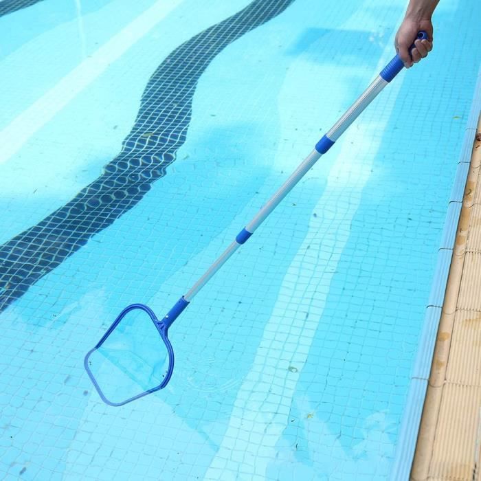 Épuisette De Piscine Télescopique – 85 X 20 Cm, Maille Fine, Acier Inoxydable, Pour Nettoyage Et Jeux