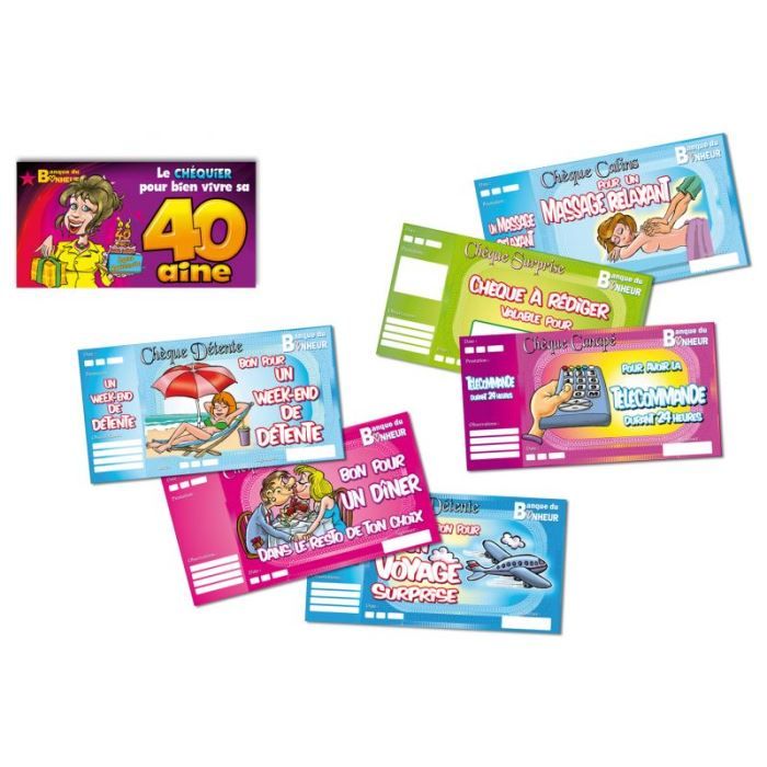 Chequier 40 Ans Femme Cdiscount Jeux Jouets Chequier 40 Ans Femme Cdiscount Jeux Jouets