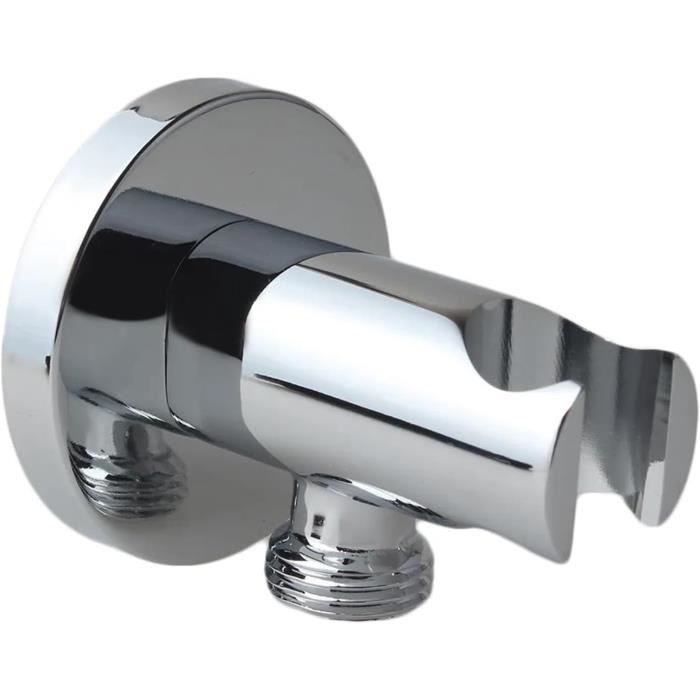 Adaptateur De Douchette à 90° Ou 135° En Cuivre Chromé - Raccord Universel 1/2" - Pour Bras De Douche, Pommeau, Flexible