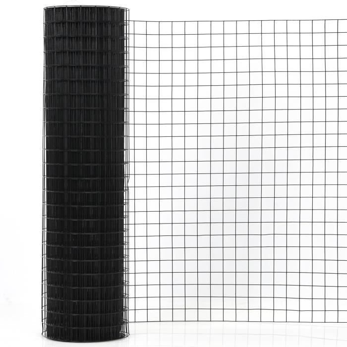 COSTWAY Grillage pour Plantes et Animaux 91,5 cm x 15,5 m en Maille Métallique de Calibre 16 Quadrillage 4 cm x 4 cm pour Clôture