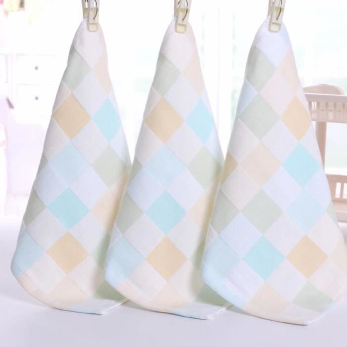 6 Serviettes De Bain Bébé 25x25 Cm - Super Douces, Absorbantes, En Fibres De Bambou, Lavables En Machine