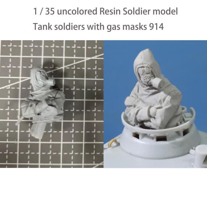 CRAZE 1 / 35 soldats en résine incolore Soldats en marche 797