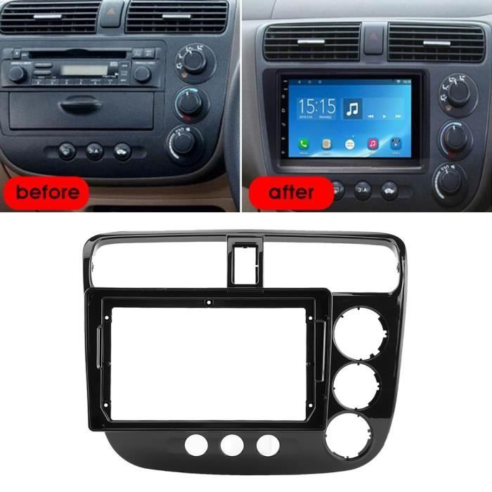 Dilwe Cadre stéréo de voiture Car Radio Fascia Panel,9in 2 Din Car