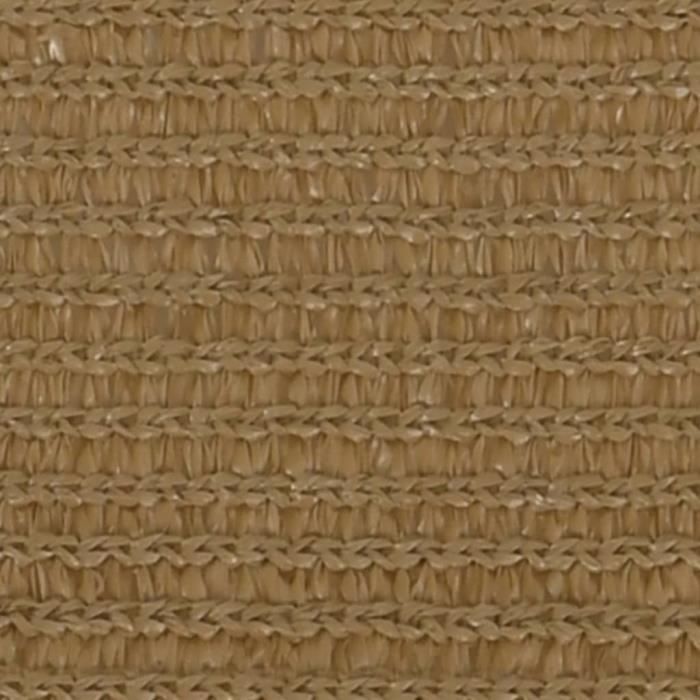 Voile D'ombrage Rectangulaire 4x4m Brun | Protection Solaire 85% UV | Pour Terrasse, Jardin, Serre, Balcon