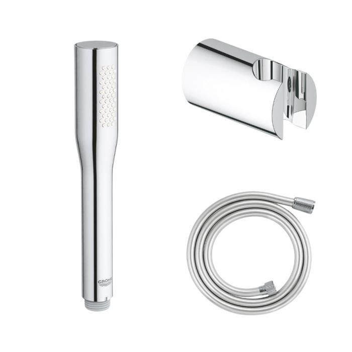 Grohe Pack douchette 1 jet Vitalio Get Stick + Flexible 1500 + Support pour douchette