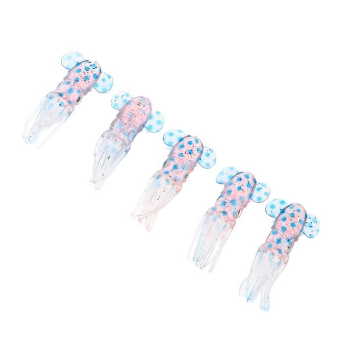 Agatige Lot De 5 Leurres Flottants Lumineux – 10 Cm, Couleur Aléatoire, Hameçons Solides, œil 3D, Pour Bar, Poisson-chat Et Mandarine