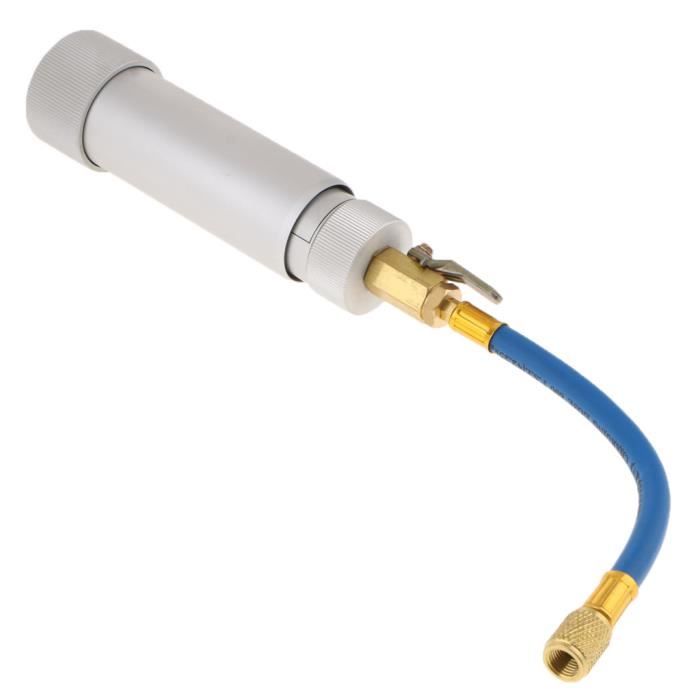 Aupoko R134A AC Oil Dye Injector, Oil Filling Syringe with 1/2 Acme Male and 1/2 Acme Female, Fits for R134A Air Conditioning Universal A/C Injection Tool, Air Conditioning Line Repair Tools