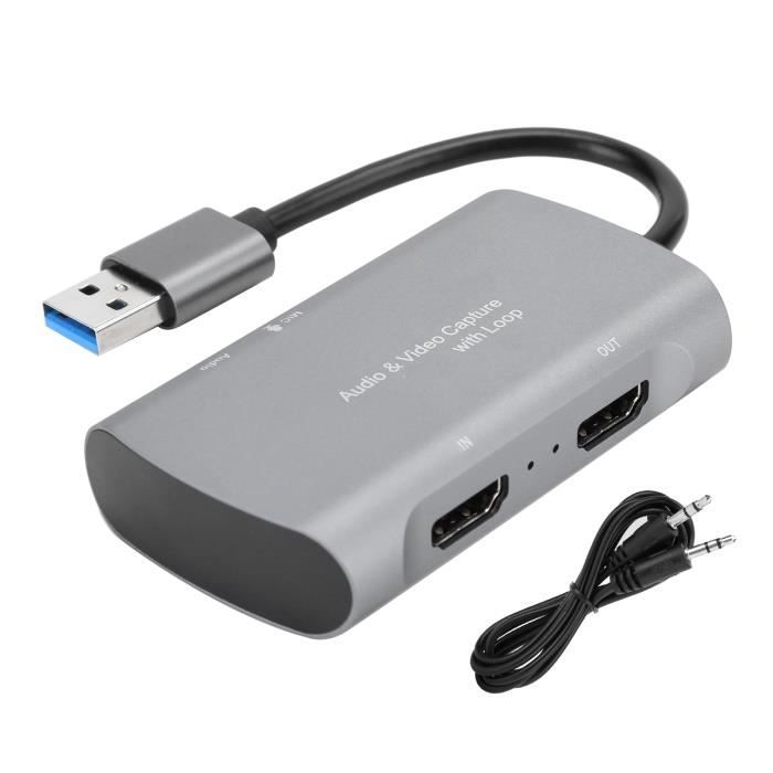 Carte de capture vidéo USB portable de petite taille, carte de capture ...