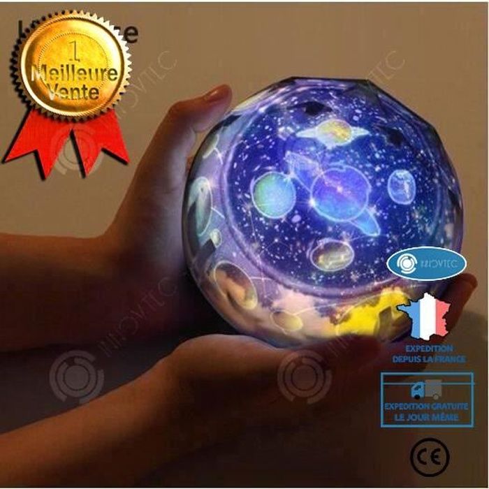 INN Nuit Lumière Planète Projecteur univers LED Lampe Coloré Rotatif Clignotant Ciel Étoilé Projecteur Enfant Bébé Cadeau De Noël