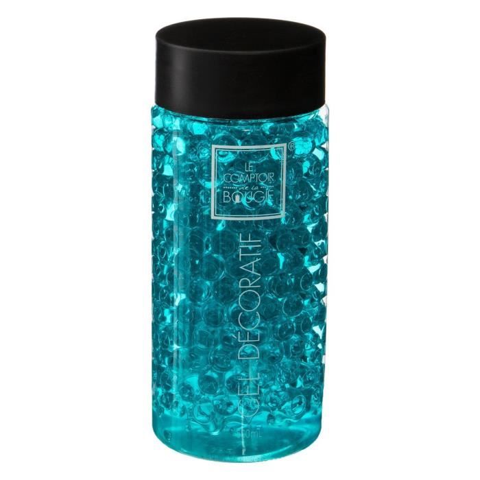 Gel Vase "crystal" 500ml Turquoise Cdiscount Maison