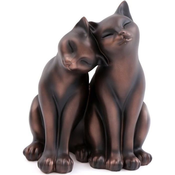 Figurine Resine Couple Chats Marron 27 5x22 5x21 Cm A0009 Cdiscount Maison Figurine Resine Couple Chats Marron 27 5x22 5x21 Cm A0009 Cdiscount Maison