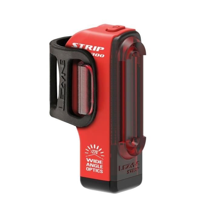 Éclairage arrière LEZYNE Strip Drive Pro - Rouge - Pour être vu - Rechargeable USB - 300 lumens