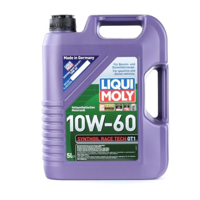 LIQUI MOLY - 8909 - Synthoil Race Tech GT1 10W-60 - Bidon de 5L