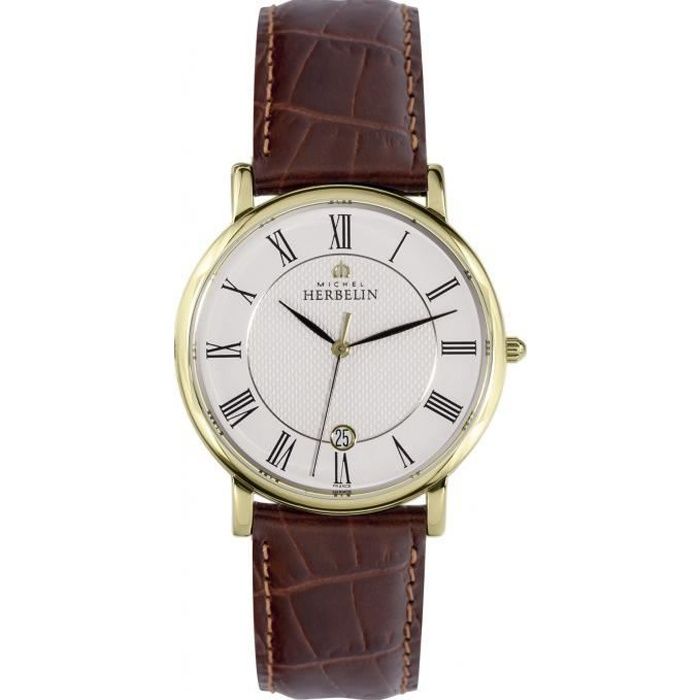 Montre Homme Michel Herbelin - 12248/P08MA - Montre Classique Dateur