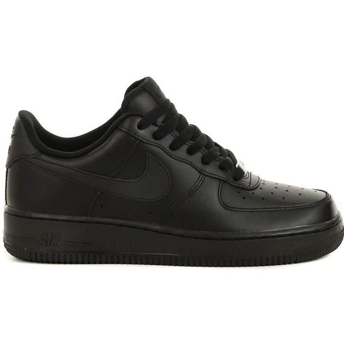 Basket Nike Air Force 1 Noir Noir Cdiscount Chaussures