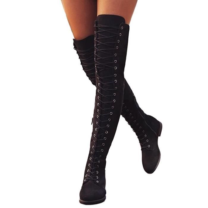 bottines hautes lacets