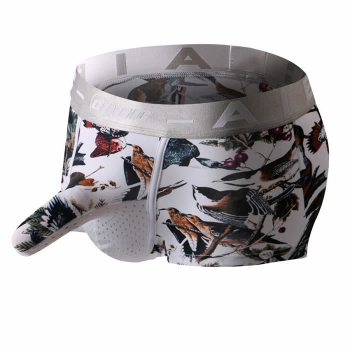 Boxer Homme Drôle à Motif Éléphant - Sous-vêtement Original Avec Trompe Sonore - Tissu Doux Polyester/Élasthanne - Cadeau Décalé Et Confortable