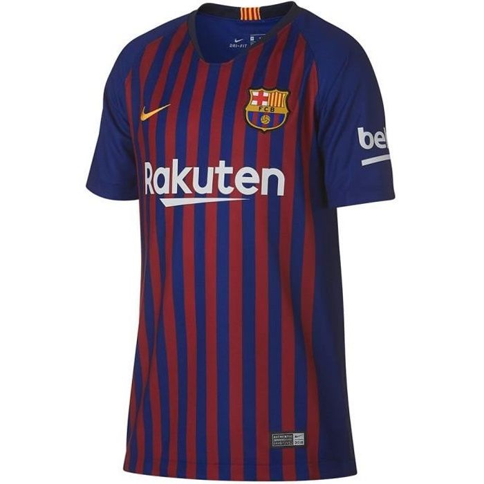 Maillot de foot 2018 19 FC Barcelone Domicile Bleu et Rouge Taille Enfant Cdiscount Sport