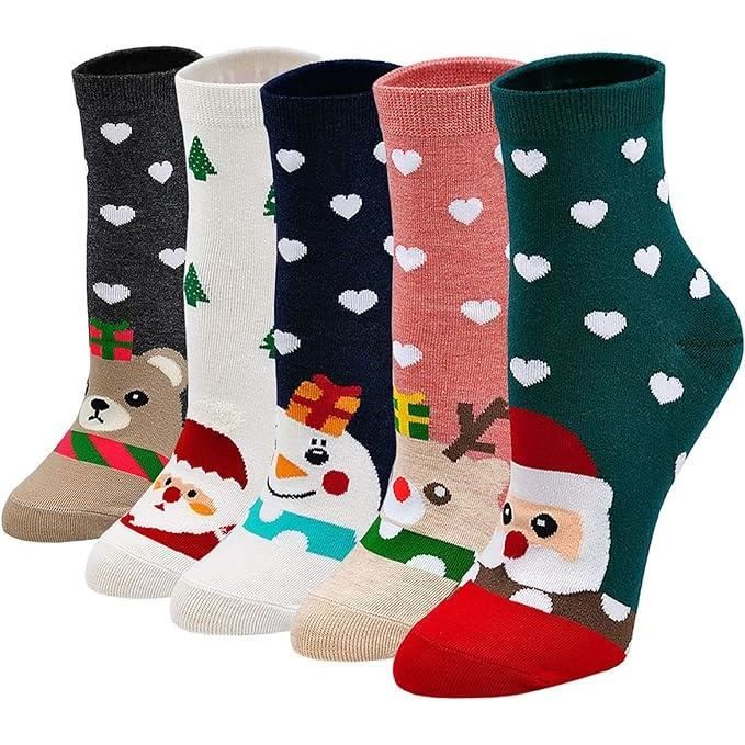 OEAK 1/3/6 Paires Chaussettes De Noël Femmes Chaussettes Avec Orteils