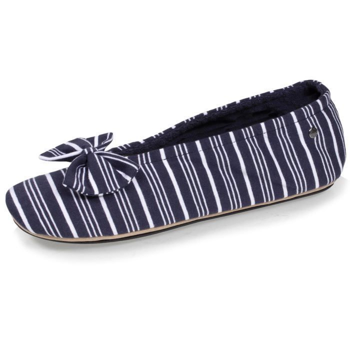Chaussons Mules Fille Isotoner - Tissu Polaire, Semelle Ergonomique Antidérapante - Lavable Machine 30°C