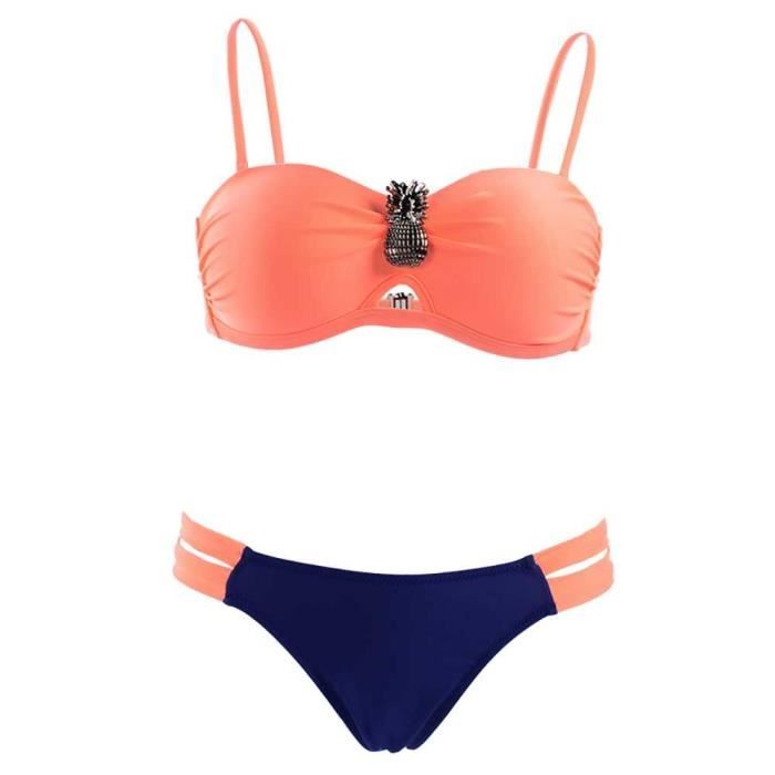maillot de bain femme 2 pieces rouge