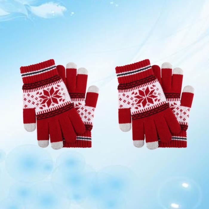 MoonyLI 1 Paire De Gants D'hiver Tricotés Coupe-vent