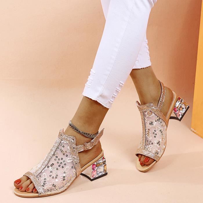 Peep toes doré deals