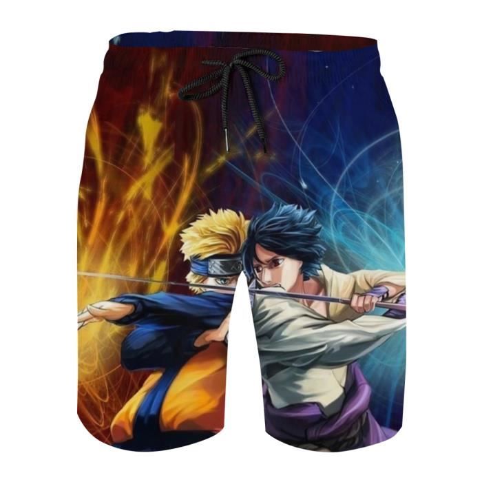 short de loisirs pantalon de sport pantalon de jogging Naruto Anime Short de plage short de bain