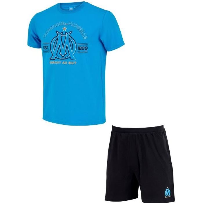 Pyjama Olympique De Marseille Enfant - Collection Officielle OM 100% Coton