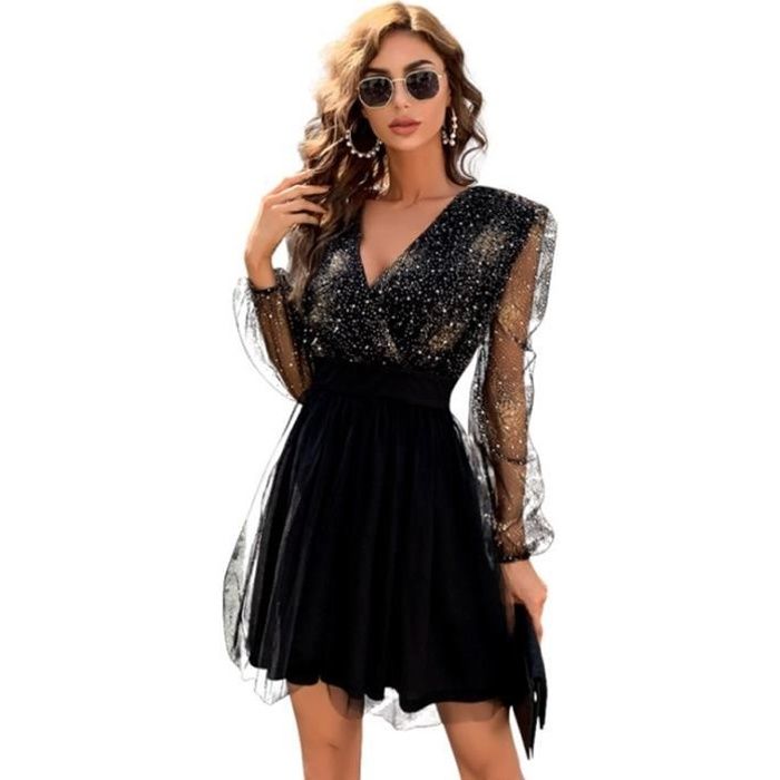 Robe discount cocktail paillette