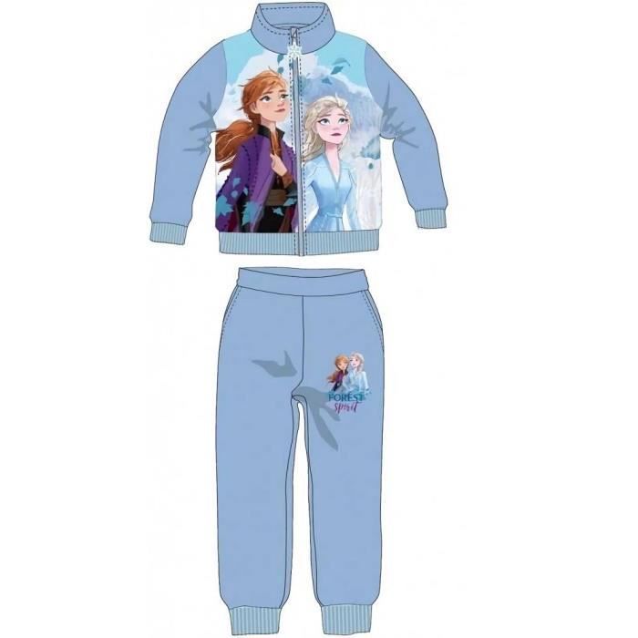 Jogging fille La Reine des Neiges 4 ans Bleu - Cdiscount Prêt-à-Porter