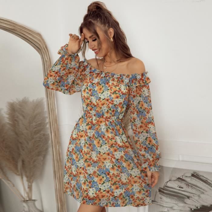 Longue robe hotsell en mousseline