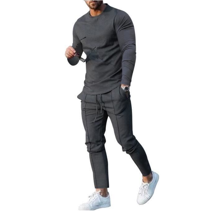 Survêtement Homme Ensemble 2 Pièces Jogging Sport Manches Longues Ensemble  Zipper Slim Fit Jogging Track Suit Girs - Cdiscount Prêt-à-Porter