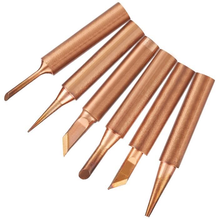 Pointe de fer 6pcs Panne à souder en cuivre plomb K SK 1C 3C B I Pour — free download