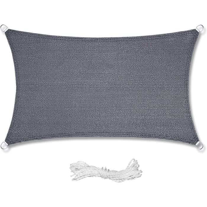 ONESHLEE Voile D'ombrage Rectangulaire, Toile Ombrage Imperméable, Voiles D'ombrage Pour Patio
