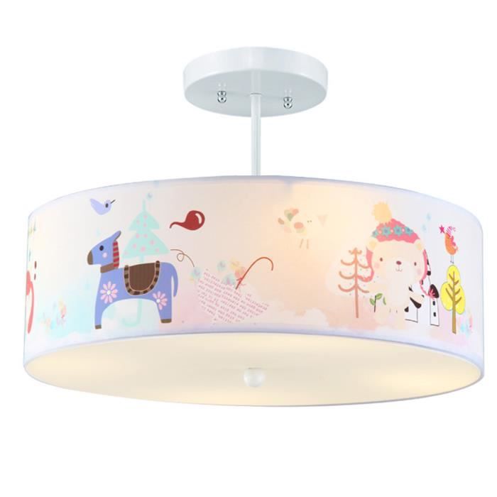 Plafonnier Enfant Lampes De Plafond Conception Abat Jour Ronde En Pmma Et Tissu Decore De Animaux Aimable Pour Chambre Bebe Fille Achat Vente Plafonnier Soldes Sur Cdiscount Des Le Janvier Cdiscount