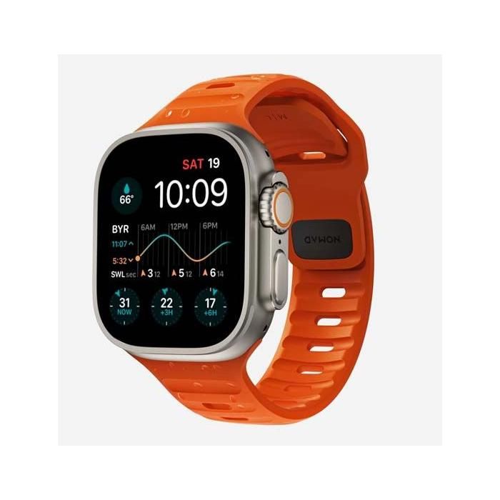 Bracelet de sport - NOMAD - Sport Strap - Silicone LSR - Compatible Apple Watch 42/44/45/49mm - Orange