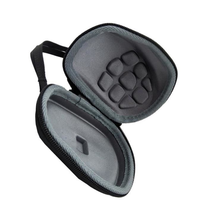 Étui Housse Harmonica Portable 3 Compartiments – Boîte De Transport Zippée En PVC Noir Pour Harmonica 10 Trous